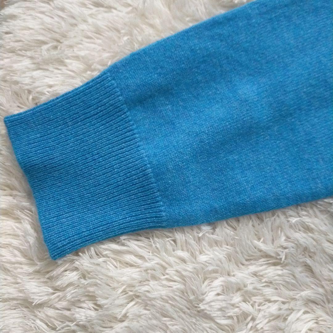 新品タグ付き　ダーマコレクション　カシミヤ100％　ドルマン　ニット　ブルー系