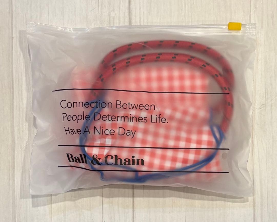 ボールアンドチェーン　キティ　ギンガムチェック　エコバッグ　M