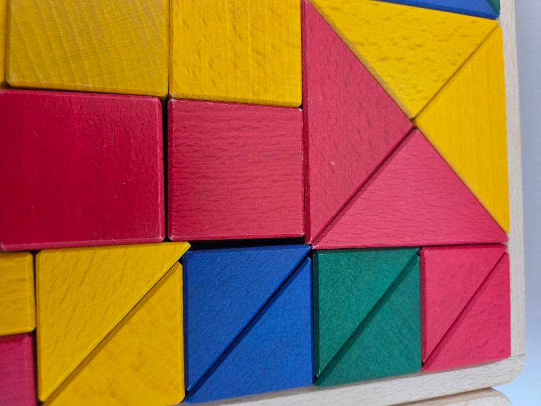 美品★伸芽会　教材つみき　お受験　知育　難1ピース欠け