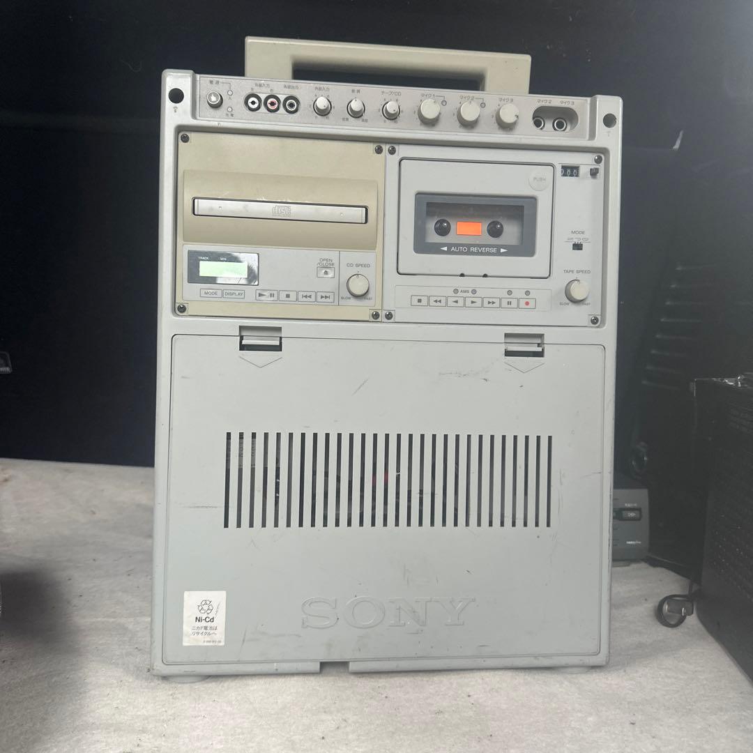 SONY ポータブルカセット　ラジカセ　CD