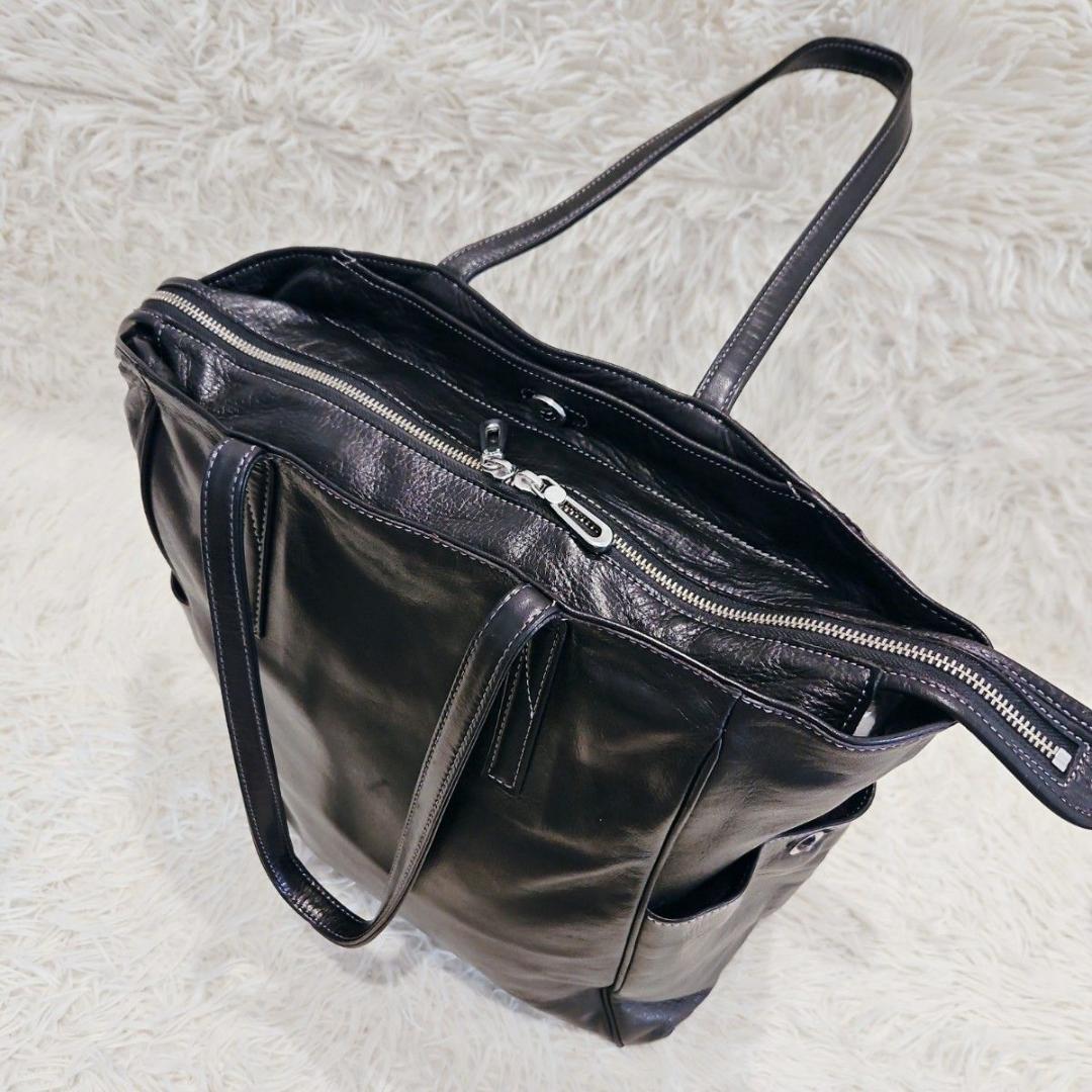 美品 aniary アニアリ トートバッグ 肩掛け 大容量 A4 黒 ブラック