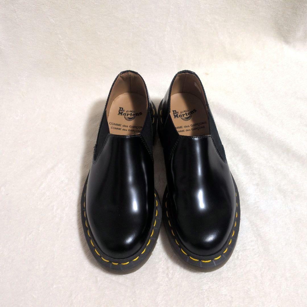 【新品】コムデギャルソン　ドクターマーチン　ブラック　サイドゴア　22.5cm
