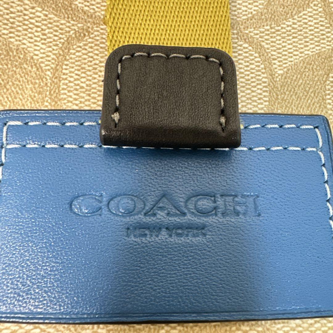 入手困難 COACH トラックパック カラーブロック シグネチャー キャンパス