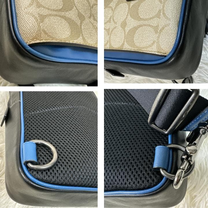 入手困難 COACH トラックパック カラーブロック シグネチャー キャンパス