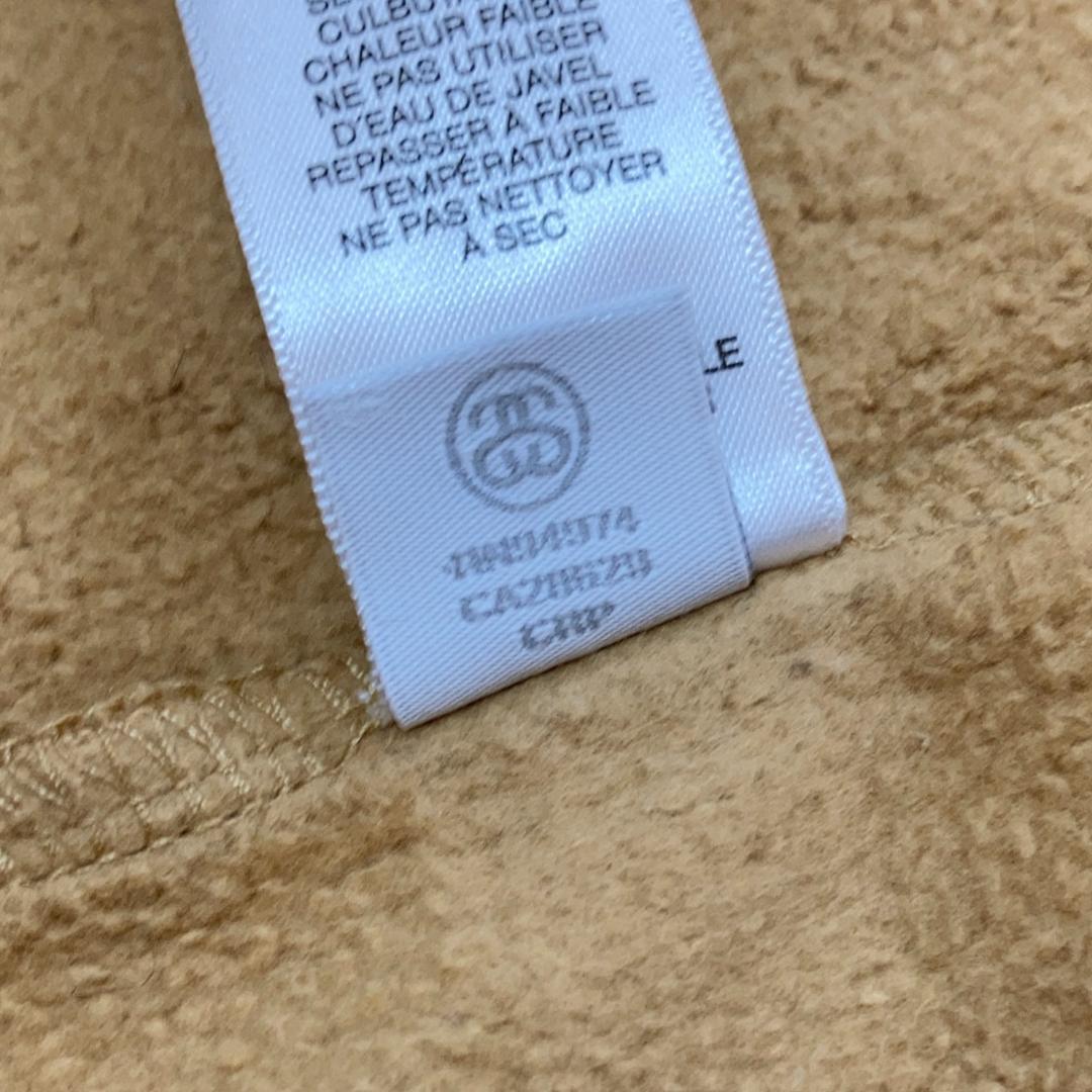 STUSSYステューシー パーカー 刺繍ロゴ ベージュ XL 1209