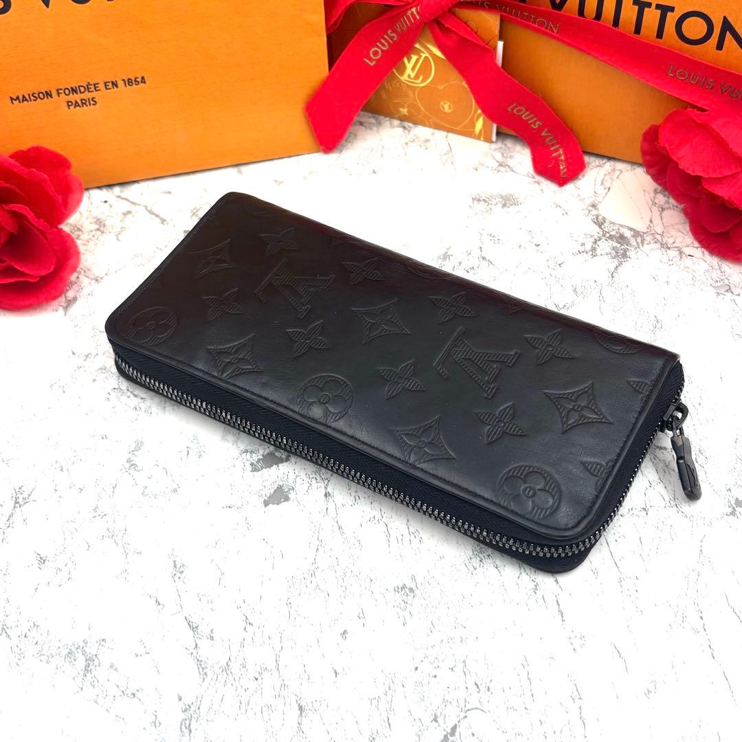 【ICタグ付き】 ルイヴィトン モノグラム シャドウ ヴェルティカル 長財布