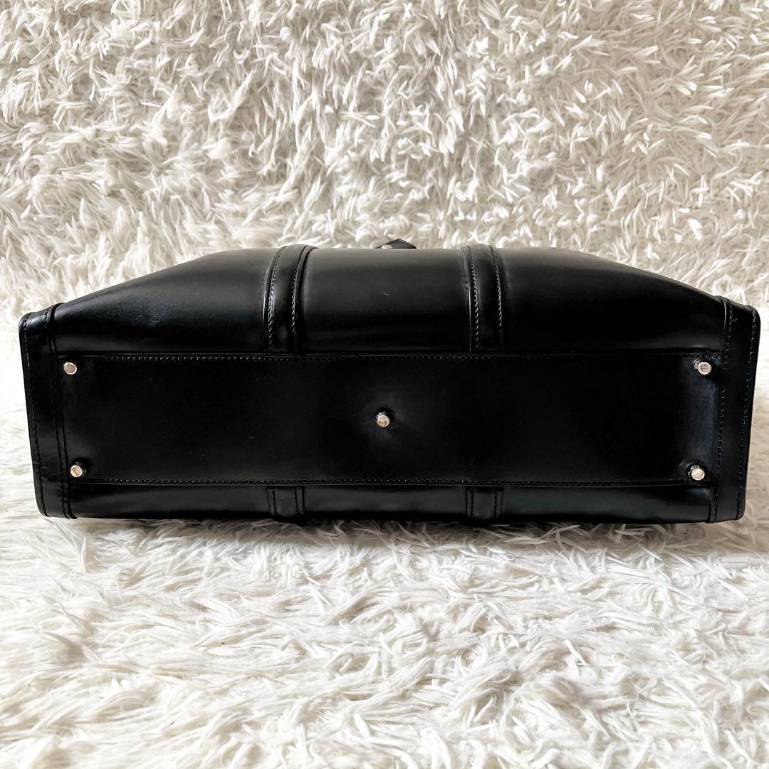 万双 マンソウ　ショルダーバッグ　ブライドル　2way ブリーフケース 黒