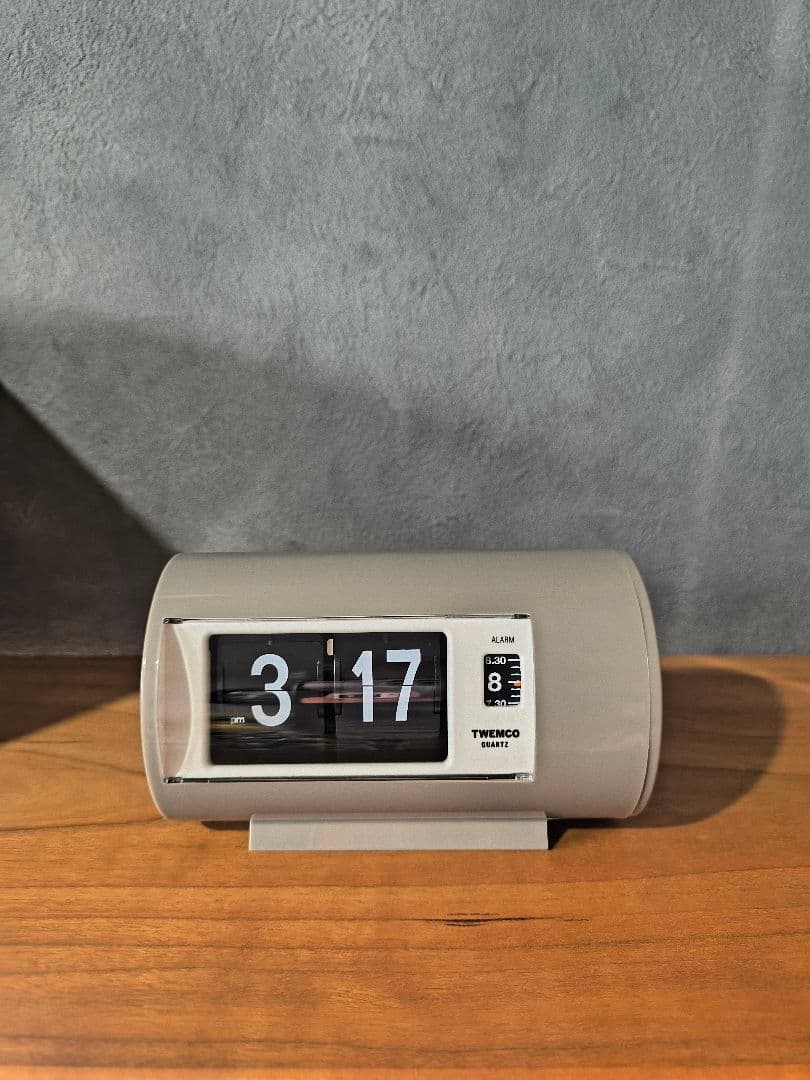 TWEMCO デジタルアラーム時計 AP-28 グレー