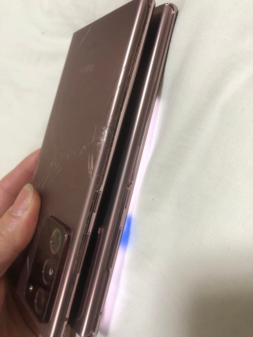 2台。Galaxy Note20 Ultra 5Gのジャンク品
