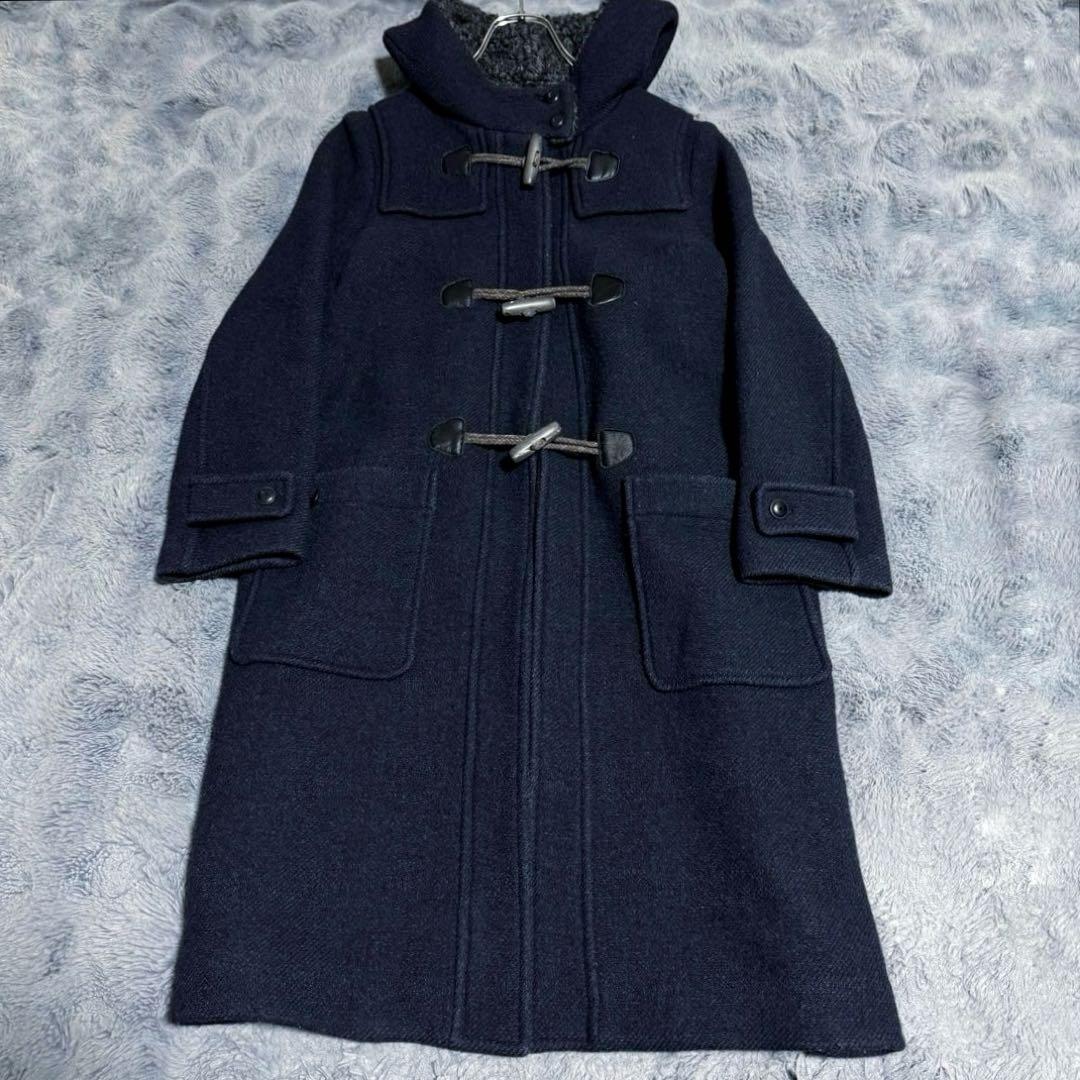 ミナペルホネン ダッフルコート ダークネイビー ウール混紡