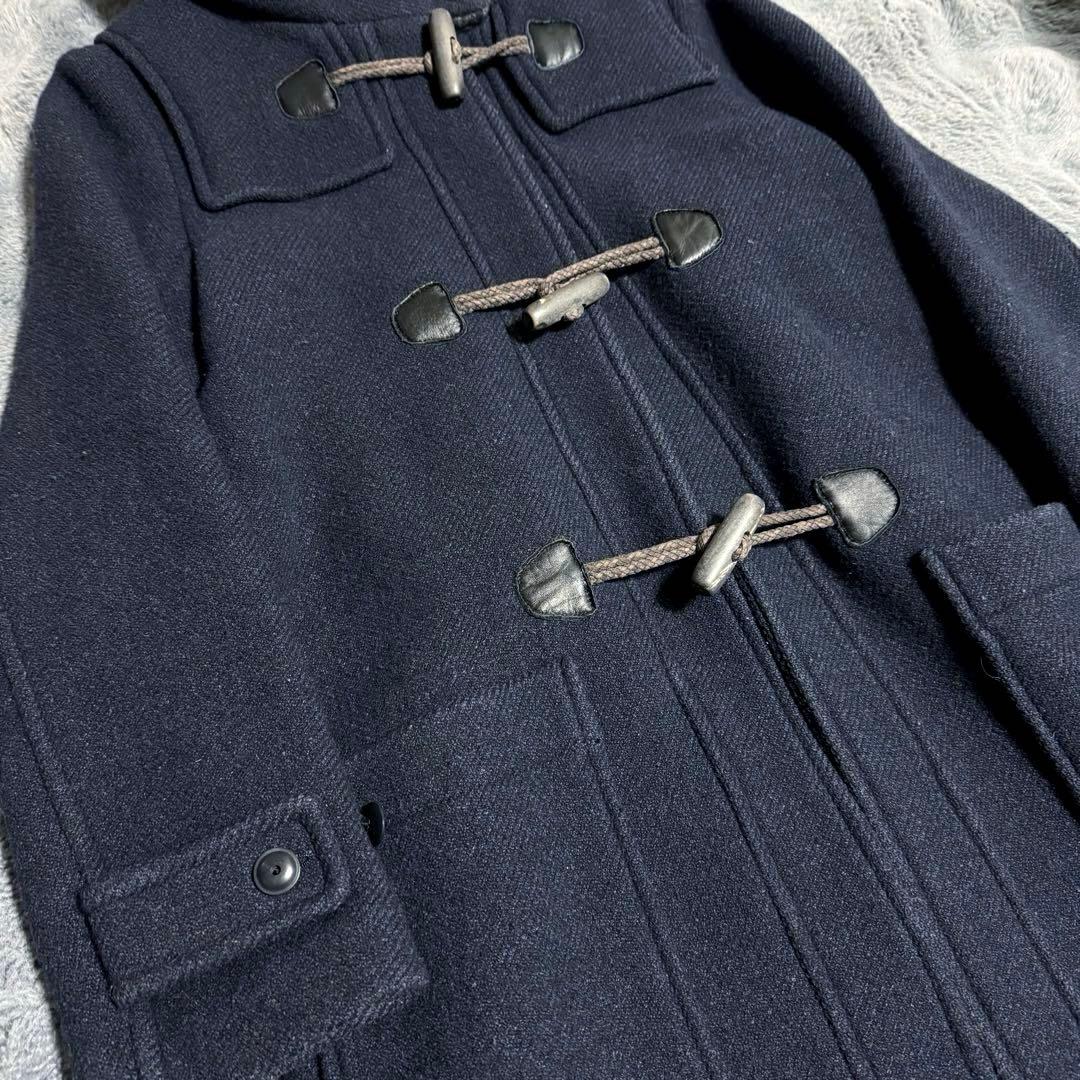 ミナペルホネン ダッフルコート ダークネイビー ウール混紡