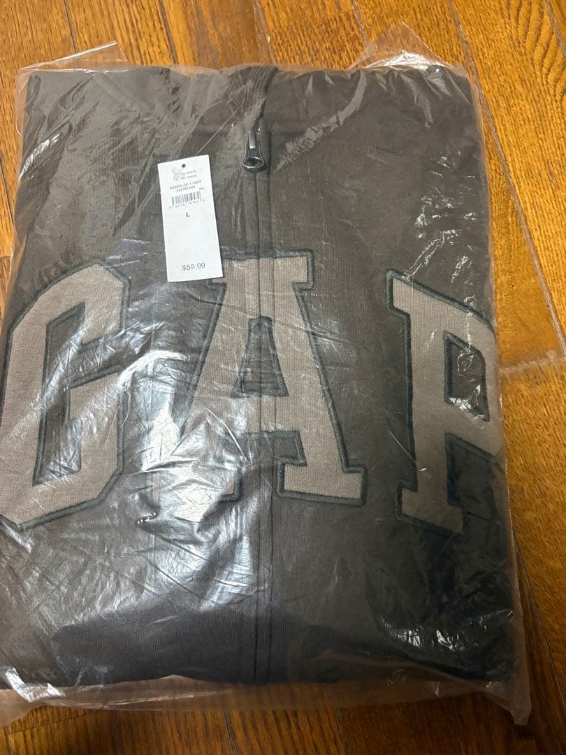 みずがめ！ GAP ブラウン ジップアップパーカー 新品Ｌサイズ