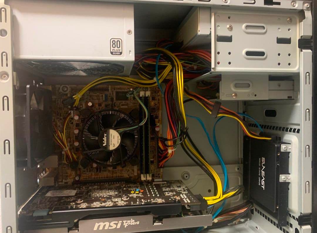 デスクトップPC 黒 タワー型 DVDドライブ