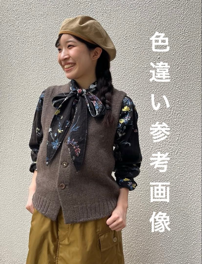 45rpm 45Rインドカディブーケストライプのリボンブラウス今季