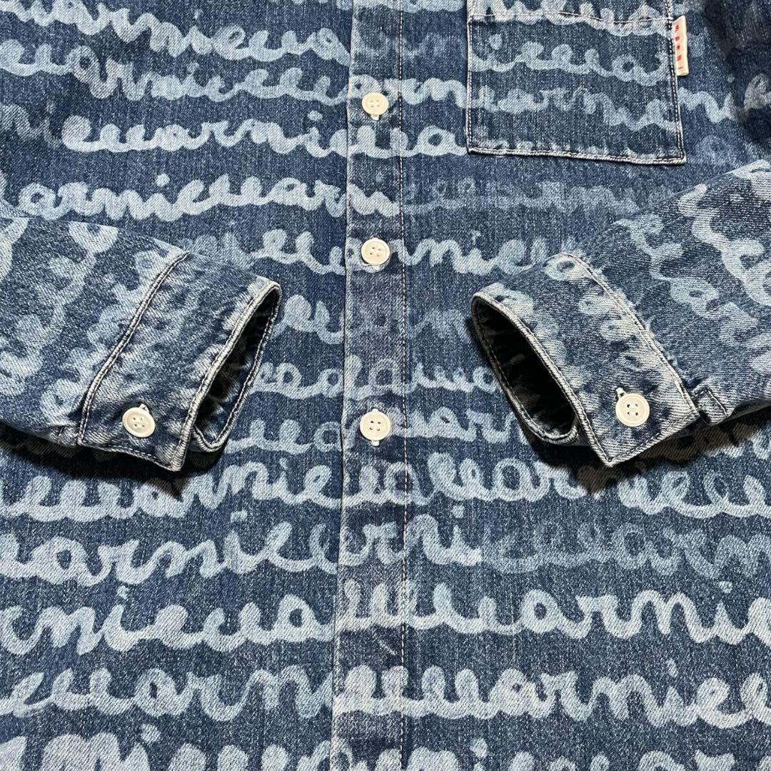 美品✨ MARNI 23SS Maremarni デニムシャツ 48 L 総柄