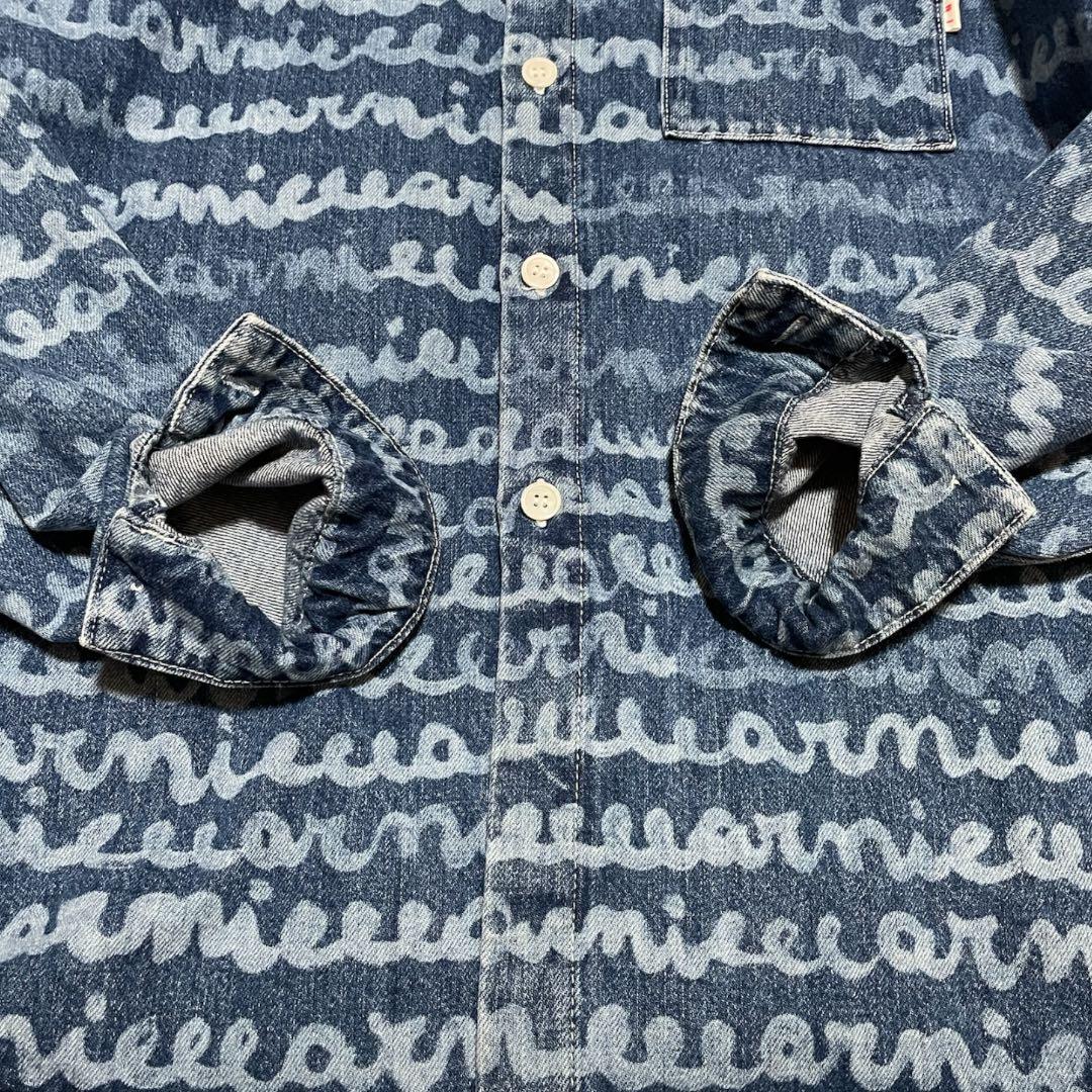 美品✨ MARNI 23SS Maremarni デニムシャツ 48 L 総柄