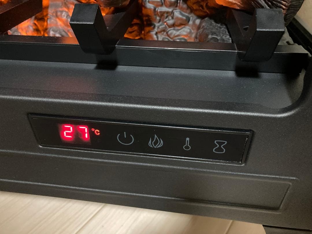 QVCジャパン暖炉風 電気温風機 DFI 5010 01【リモコン付き】