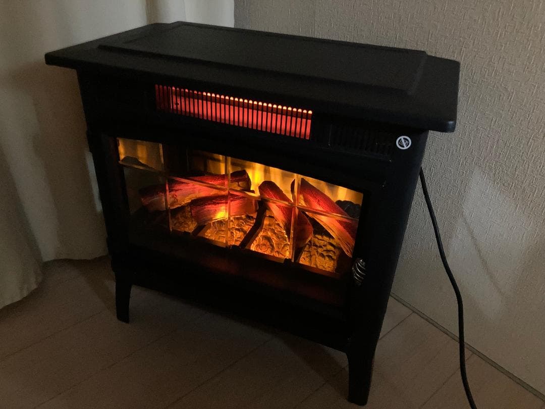 QVCジャパン暖炉風 電気温風機 DFI 5010 01【リモコン付き】