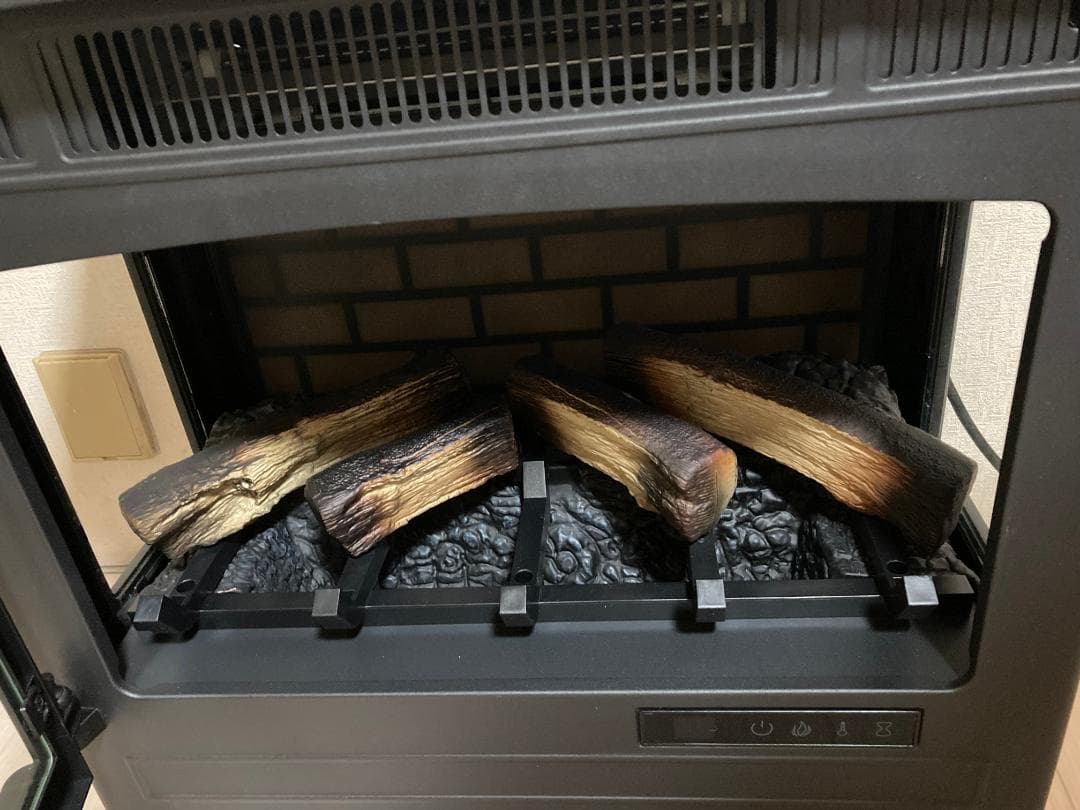 QVCジャパン暖炉風 電気温風機 DFI 5010 01【リモコン付き】