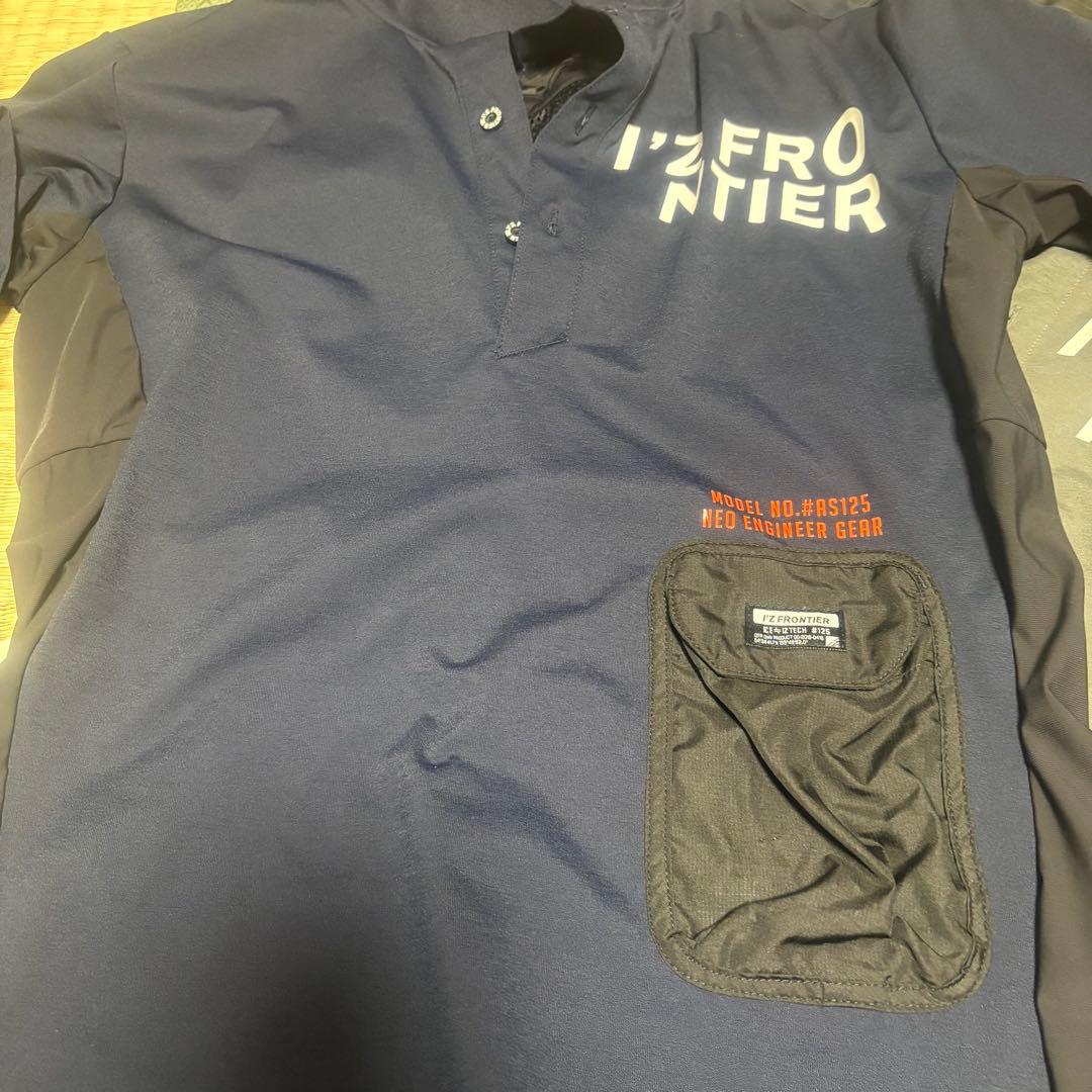 【未開封＆美品】I'Z FRONTIER 空調服 Lサイズ ネイビーカーキ