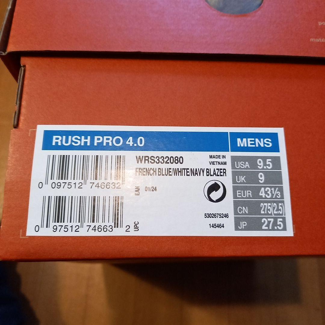 新品未使用★Wilson Rush Pro テニスシューズ ブルー