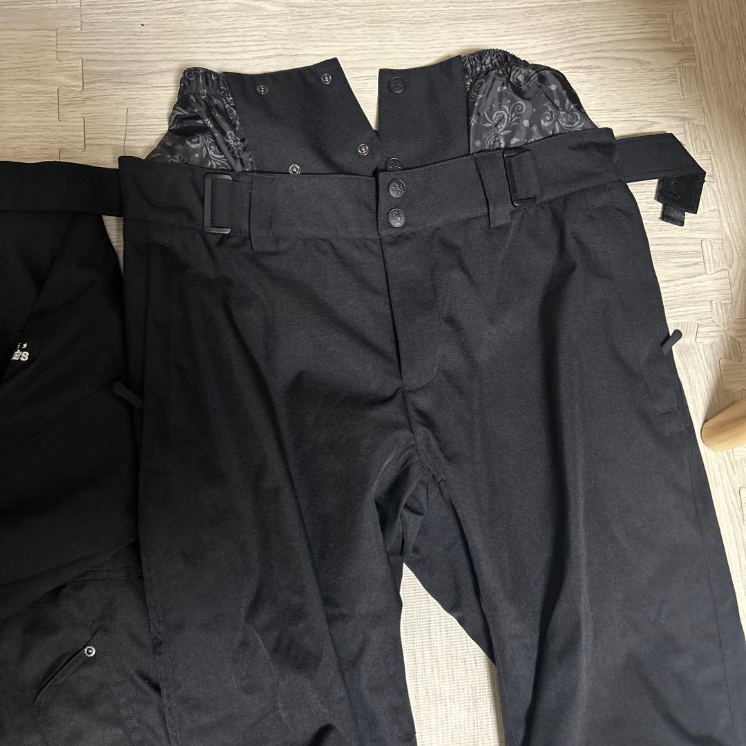 ブラックスノーボードウェアセット