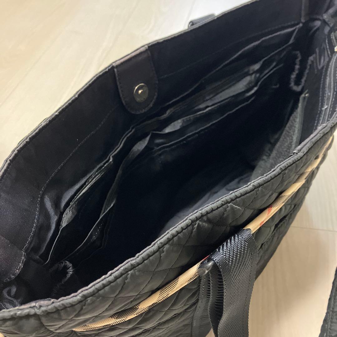 ☆専用☆バーバリー　ブラックキルティング　マザーズバッグ