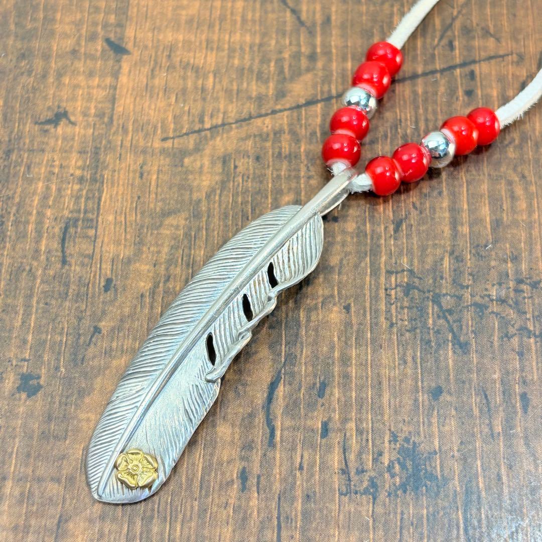 タディアンドキング TADY&KING ネックレス カスタム 特大フェザー