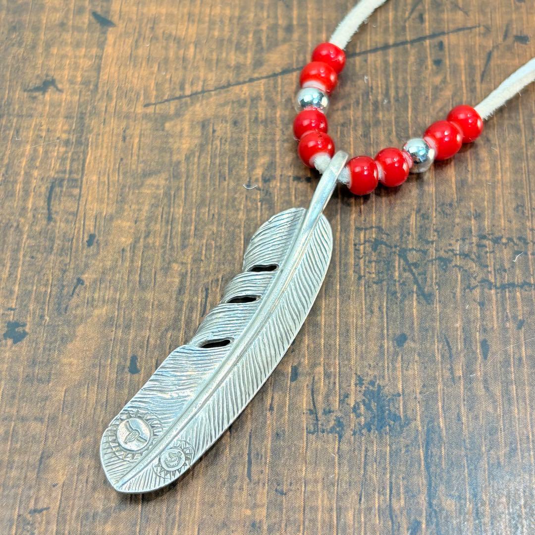 タディアンドキング TADY&KING ネックレス カスタム 特大フェザー