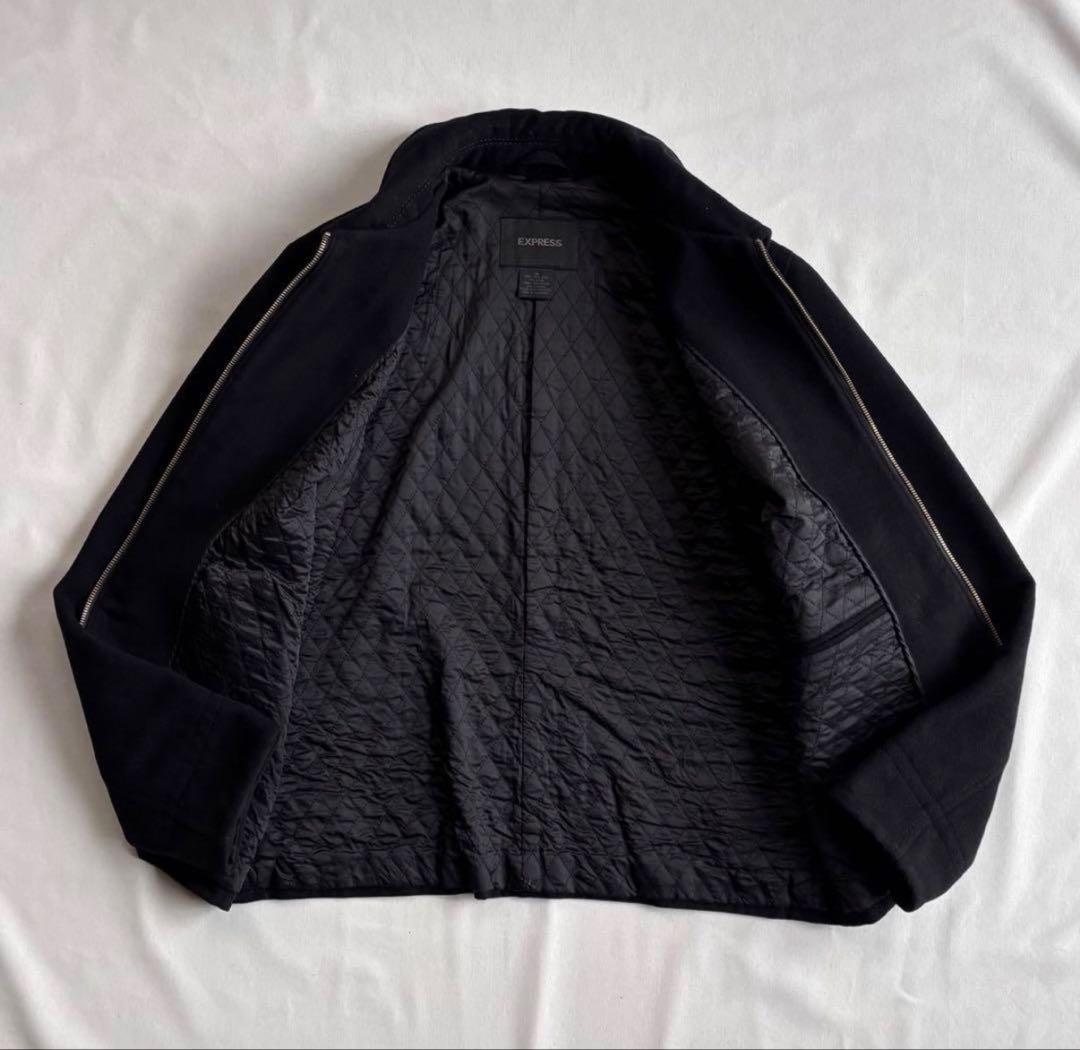 ジャケット・アウター 90s USA label wzip melton wool swing top