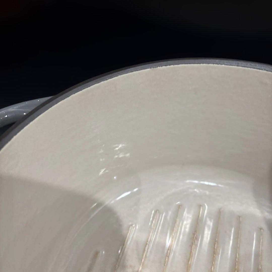 VERMICULAR バーミキュラ 両手鍋 フタ付き 無水調理 ホーロー鍋グレー