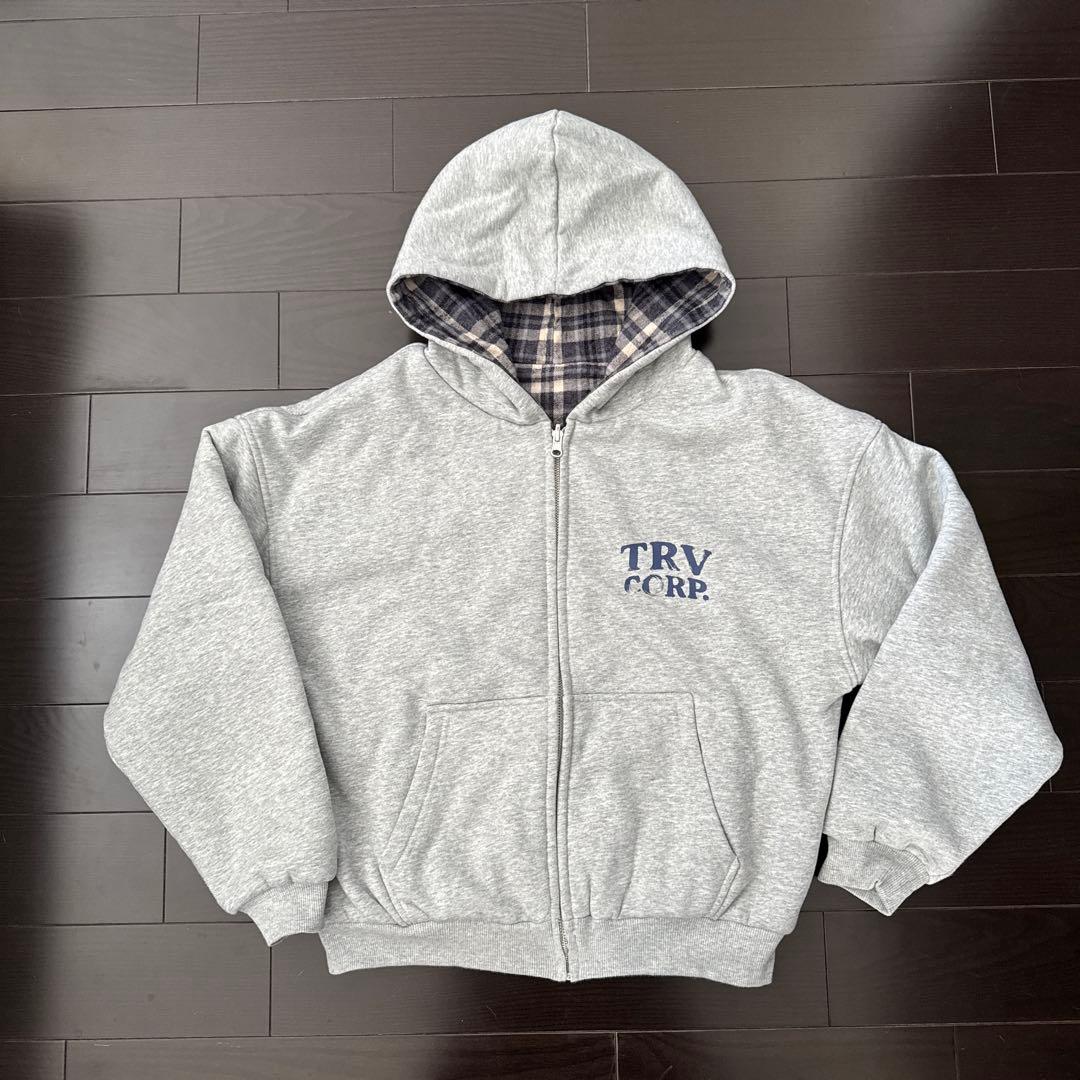 トップス Trendt Vision Reversible Flannel Hoodie