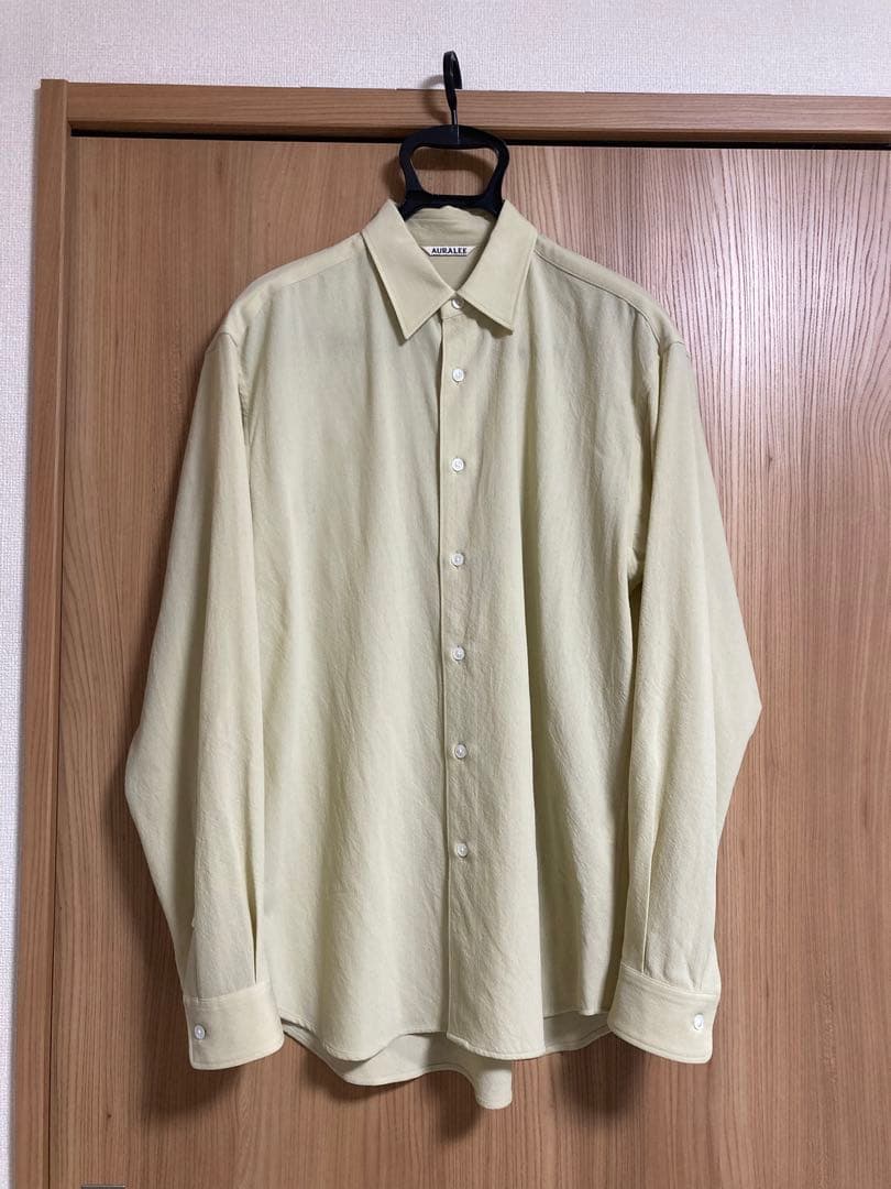 トップス AURALEE 23SS HARD TWIST WOOL VIYELLA