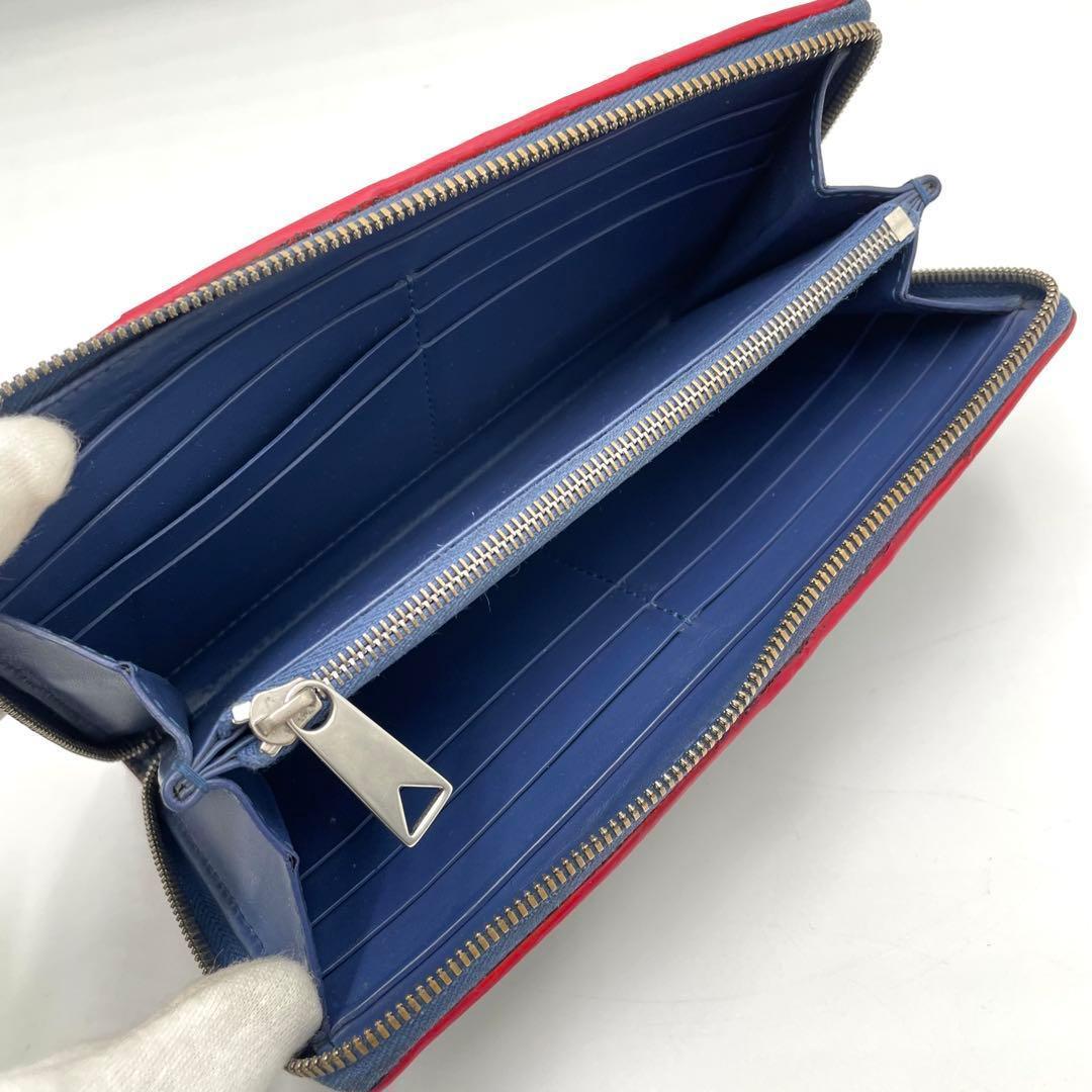 ボッテガヴェネタ　カセット　長財布　マキシイントレチャート　ラウンドファスナー