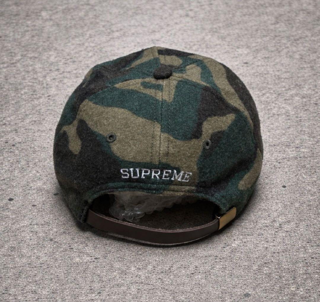 Supreme キャップ Sロゴ カモ柄 迷彩