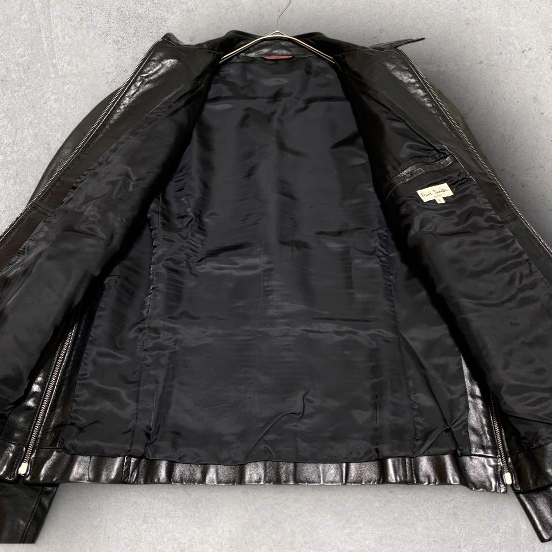 ポールスミス Paul Smith 馬革 レザージャケット L ブラック 黒
