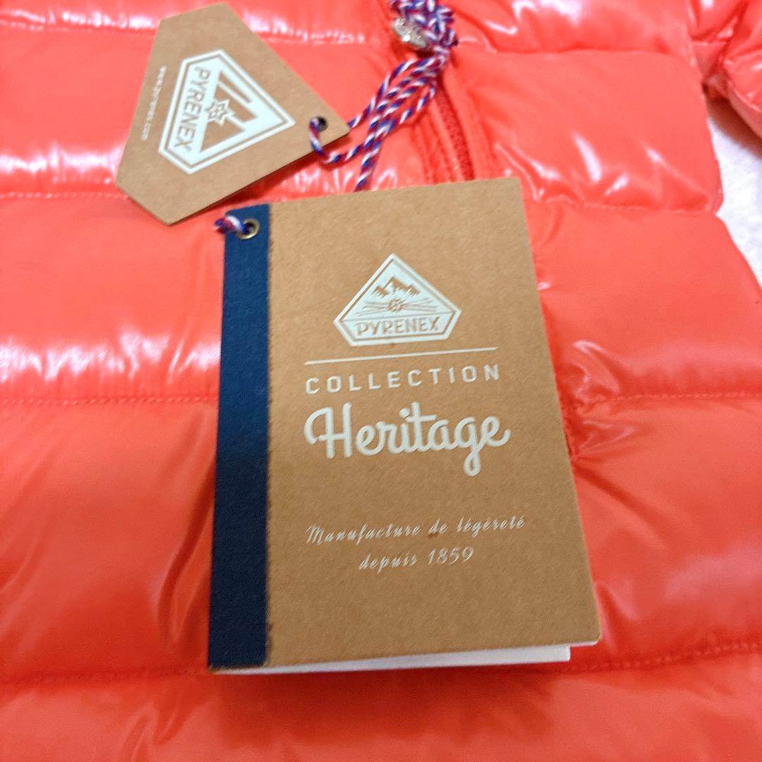 新品未使用　タグ付き　PYRENEX ピレネックス　ダウンジャケット　オレンジ