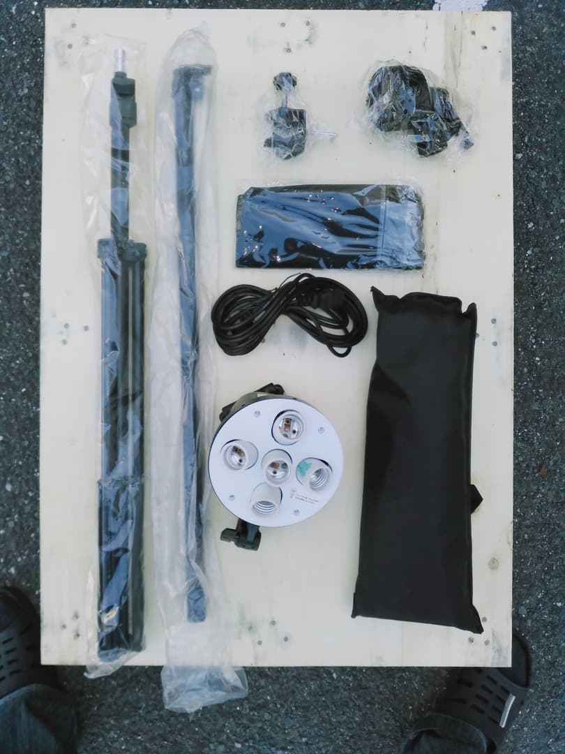 自宅で写真撮影用照明セット