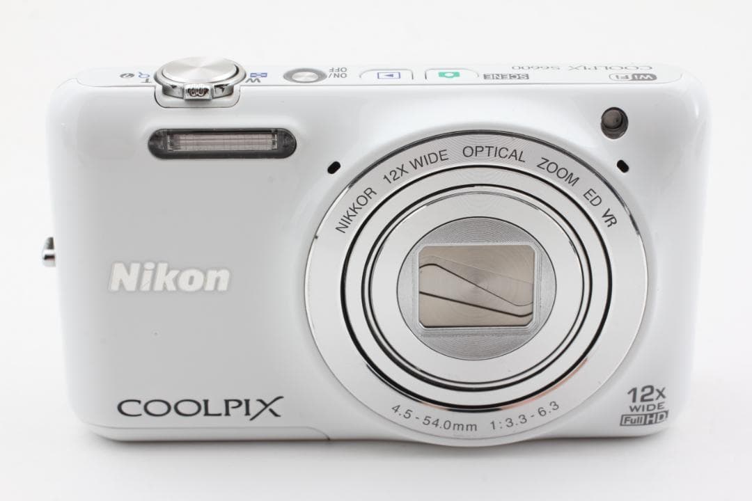 【美品】 Nikon COOLPIX S6600 ホワイト デジタルカメラ