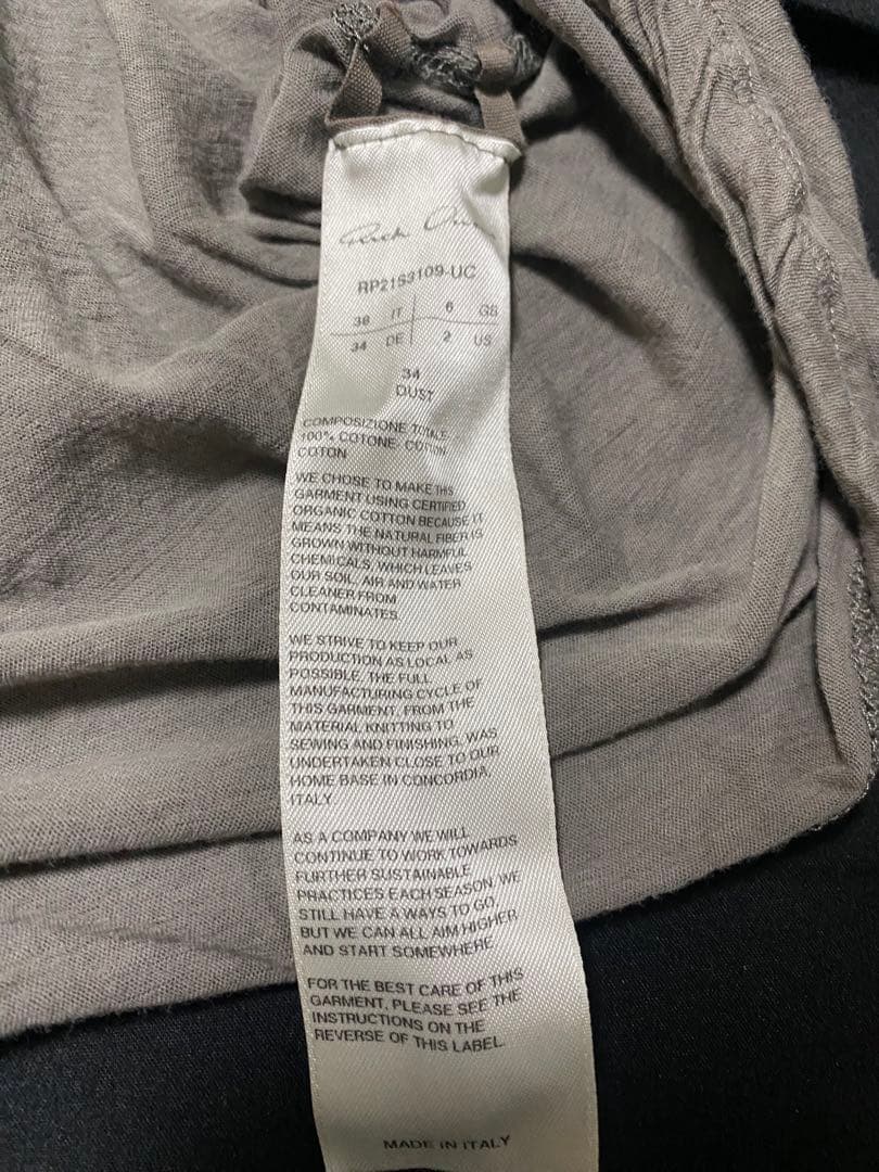 トップス Rick owens Dylan uc sleeve drkshdw dust