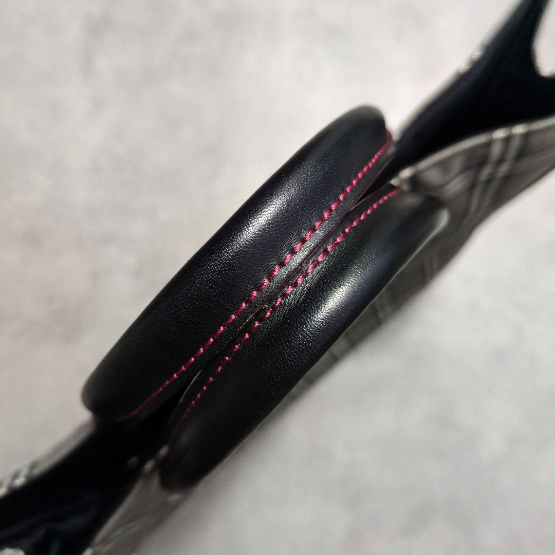 BURBERRY ブラックレーベル ノバチェック トートバッグ レザー使い