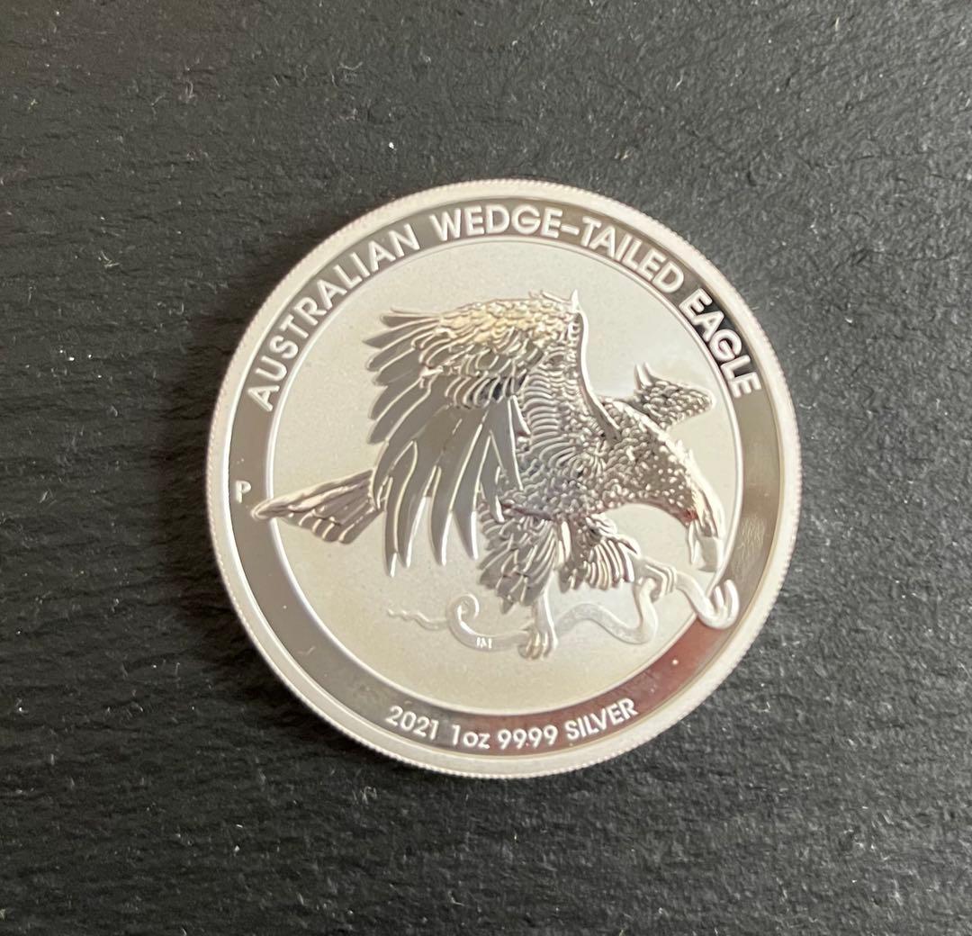 2021年（新品）オーストラリア「オナガイヌワシ」純銀1オンス銀貨