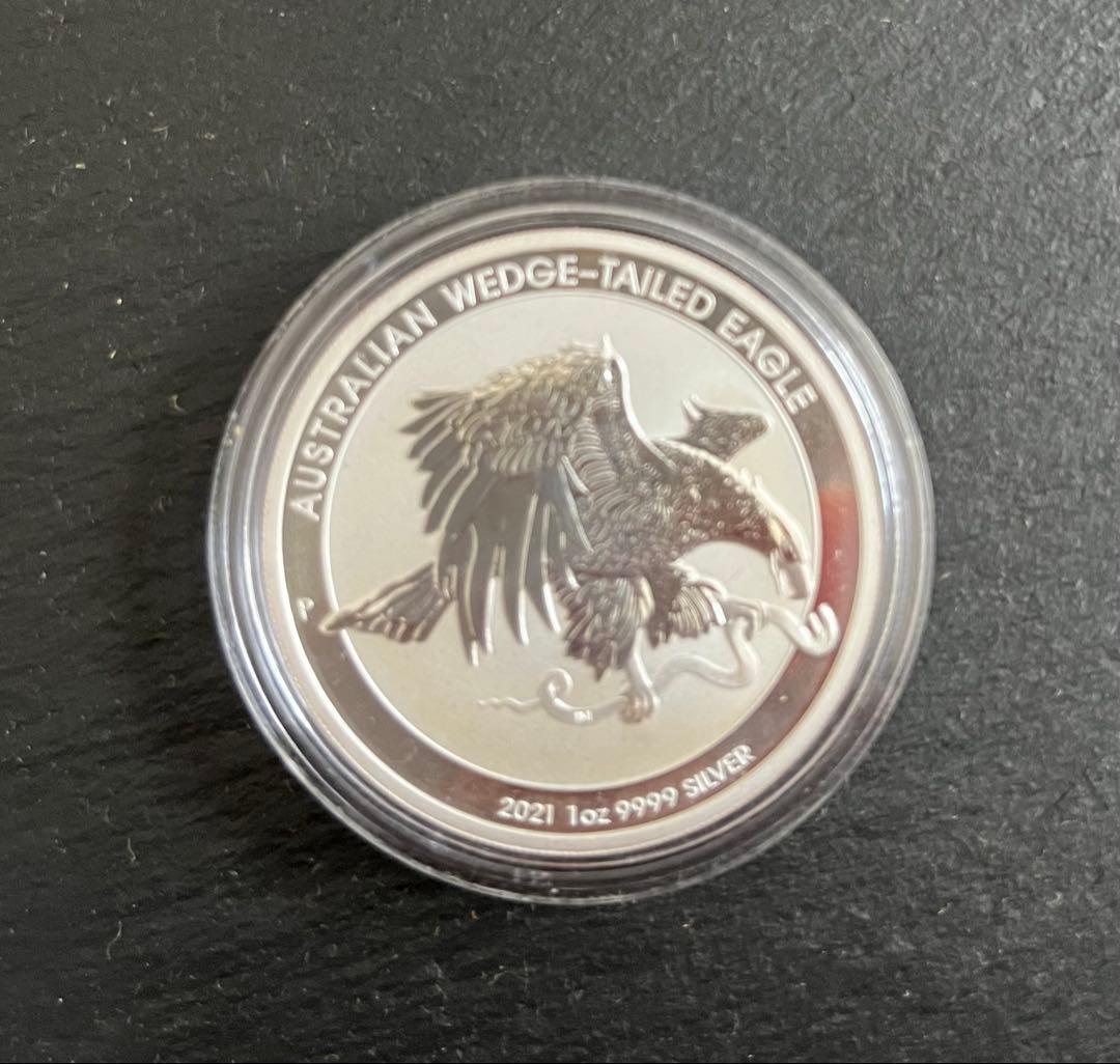 2021年（新品）オーストラリア「オナガイヌワシ」純銀1オンス銀貨