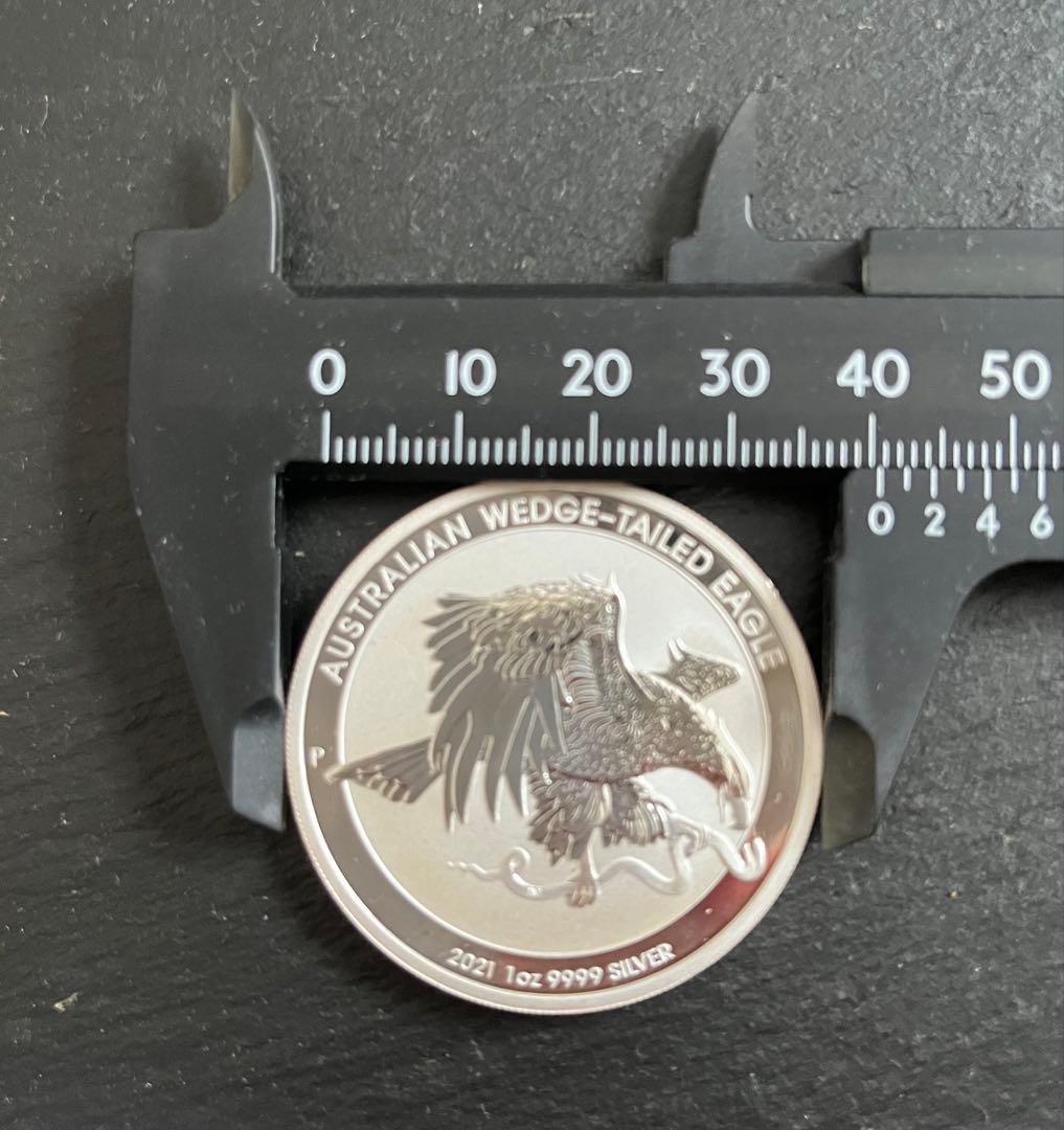 2021年（新品）オーストラリア「オナガイヌワシ」純銀1オンス銀貨