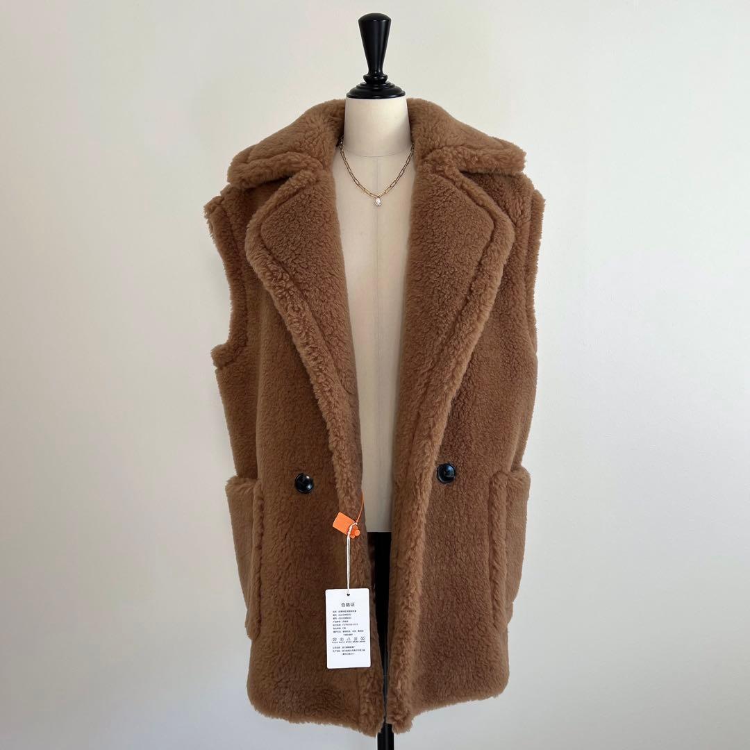 新型最新作❗️ベアビッグポケットベスト ライトブラウン キャメル