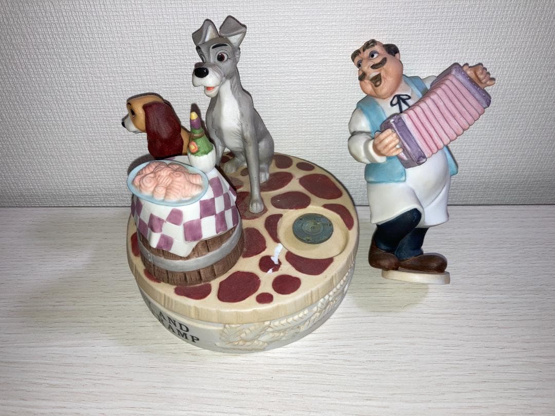 【訳アリ】わんわん物語 オルゴール ディズニー 限定版 アンティーク