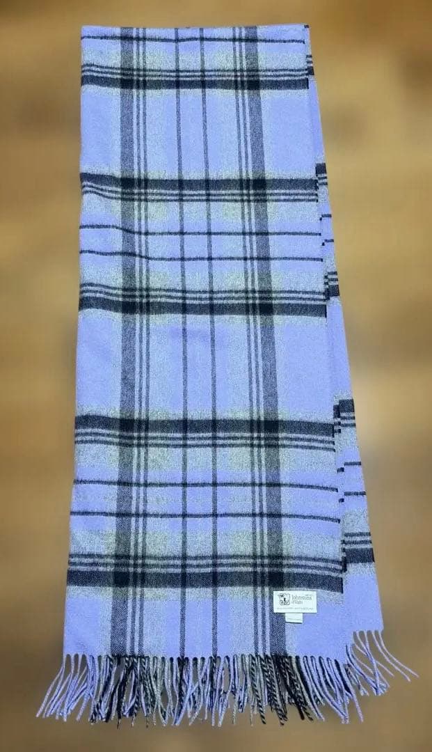 Johnstons of Elgin 大判カシミヤチェックストール　別注