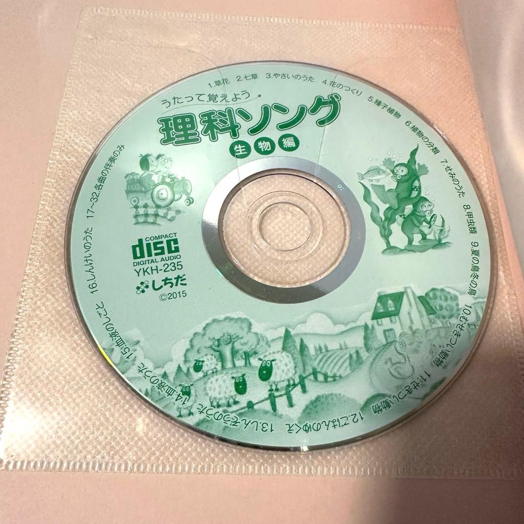 七田式　理科ソング&社会科ソング　5冊セット　CD付