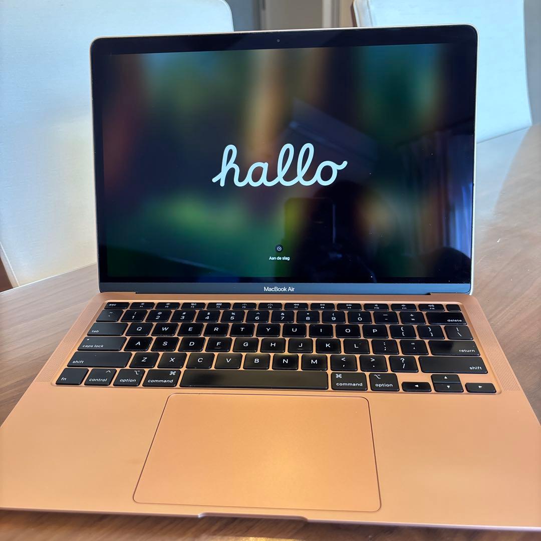 【MacBook Air 2020 US配列キーボード　ローズゴールド】極美品！