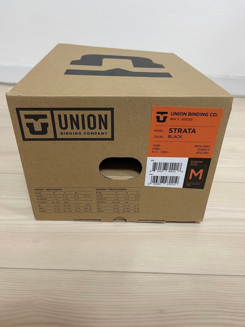 【極美品】 UNION ユニオンバインディング　ストラータMサイズ　ブラック